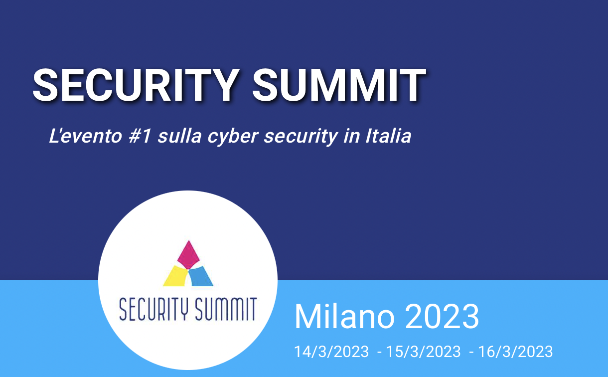 Security Summit Milano 2023